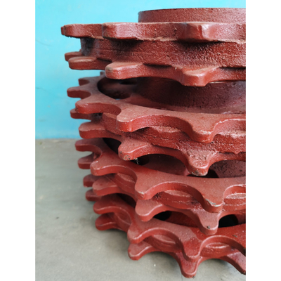 7 Tooth Cast Iron Boiler Chain Sprocket Wheel Antiwear 9kg